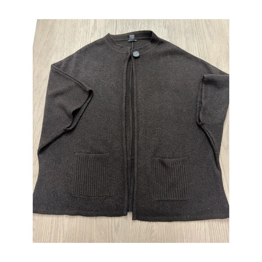 Tally-Ho Brown Knit Button Front Cardigan Women’s 2X